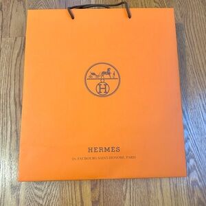 Hermes large paper shopping bag